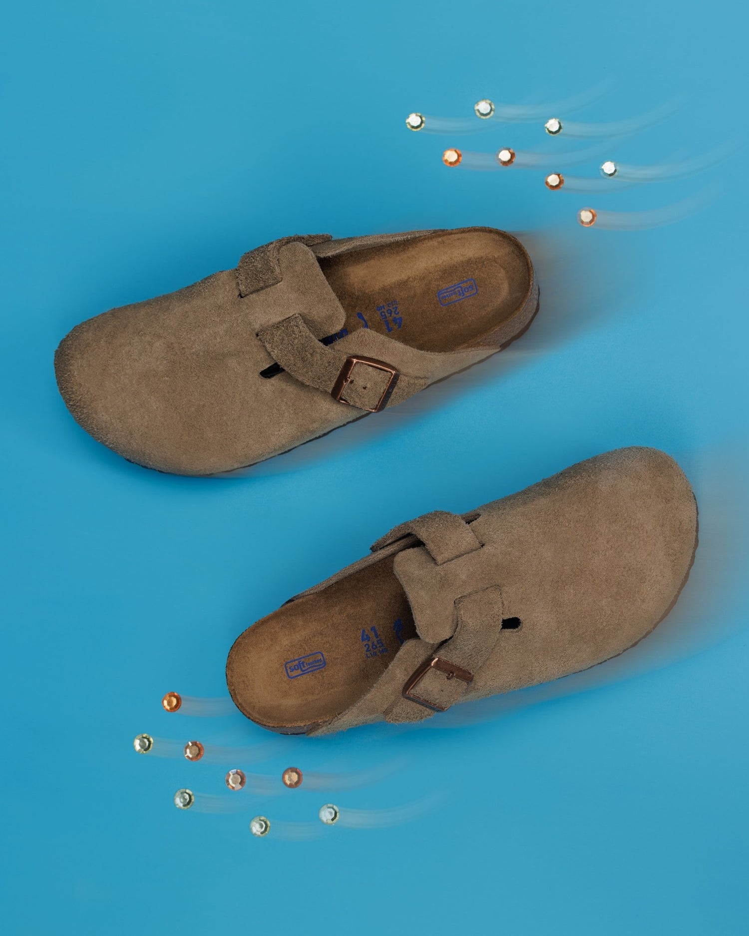 Boston Soft Footbed Taupe Suede