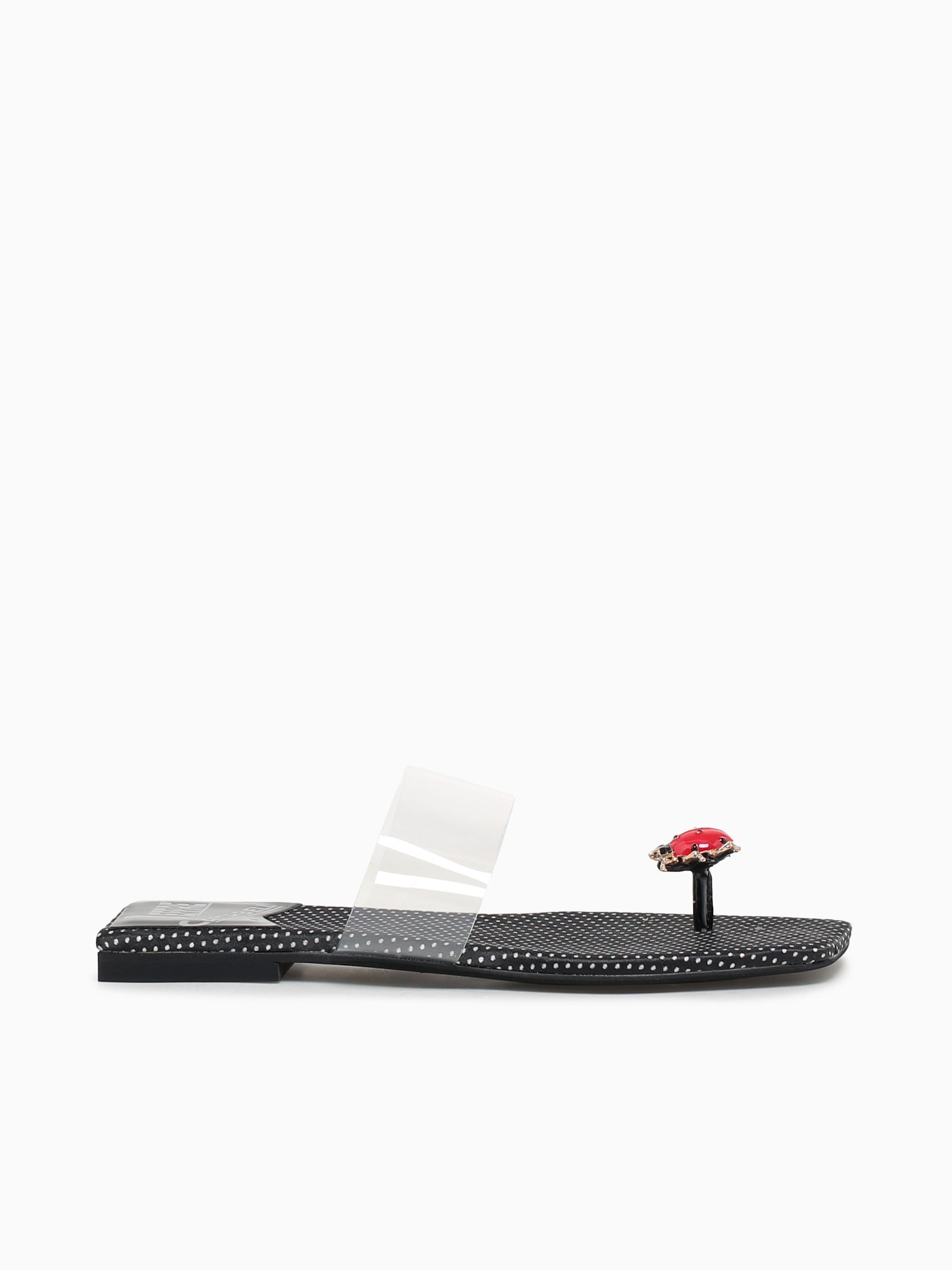 Buggy Black Polka Dot Fabric Black / 5 / M