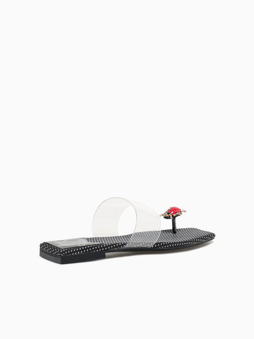 Buggy Black Polka Dot Fabric Black / 5 / M