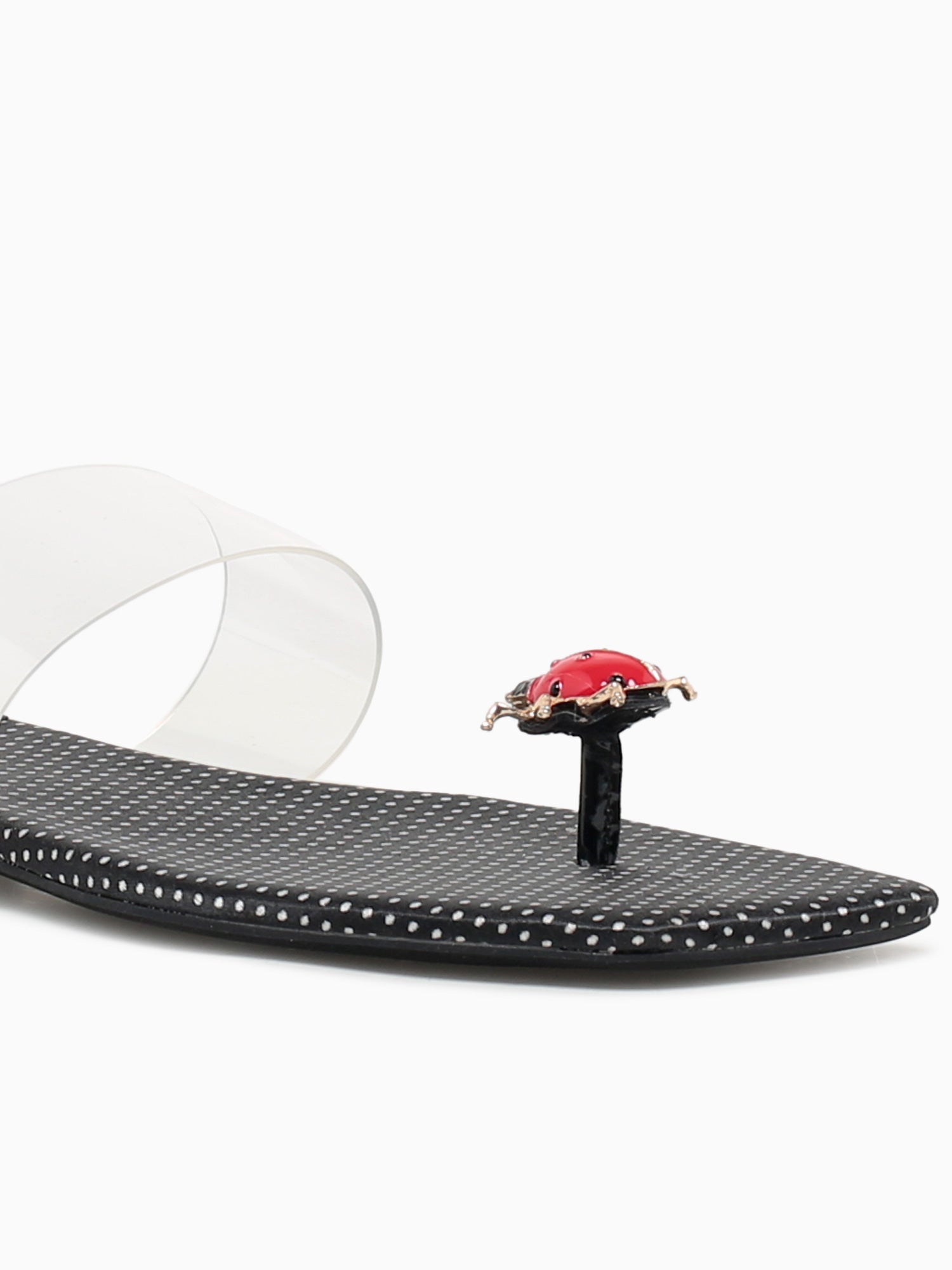 Buggy Black Polka Dot Fabric Black / 5 / M
