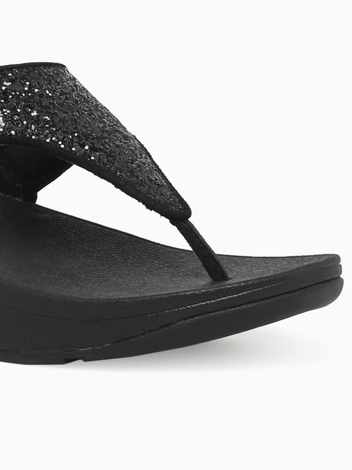 Lulu Glitter Black Glitter Black / 5 / M