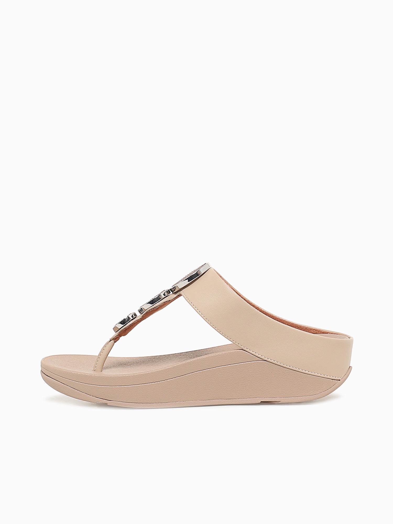 Halo Bead Circle Latte Beige Leather Light Brown / 5 / M