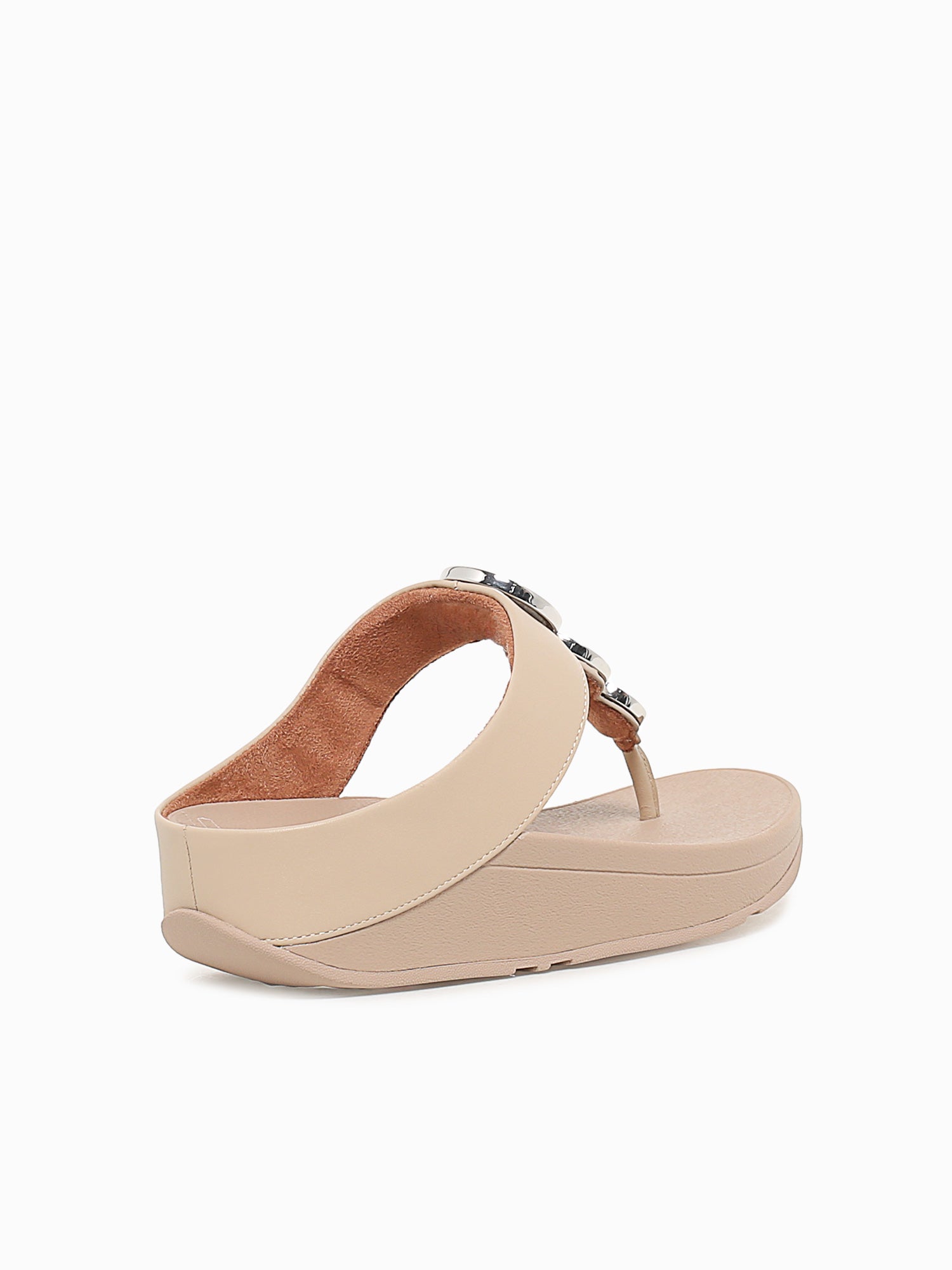 Halo Bead Circle Latte Beige Leather Light Brown / 5 / M