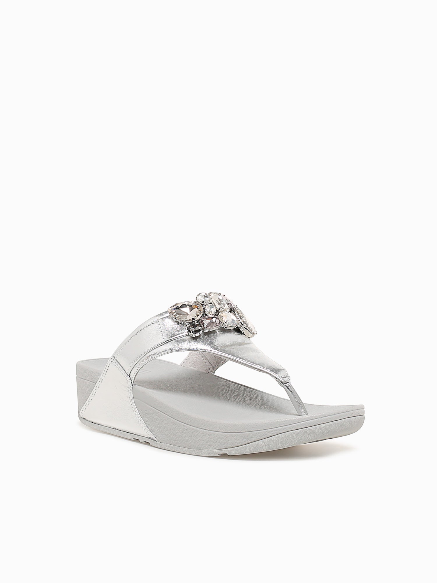 Lulu Jewel Silver Leather Silver / 5 / M