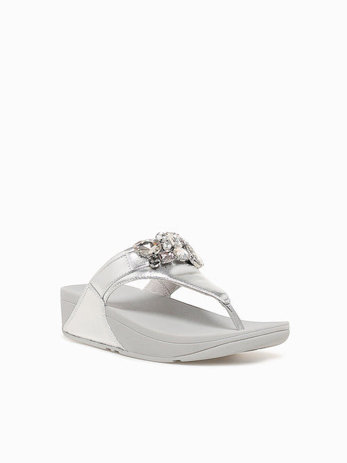 Lulu Jewel Silver Leather Silver / 5 / M