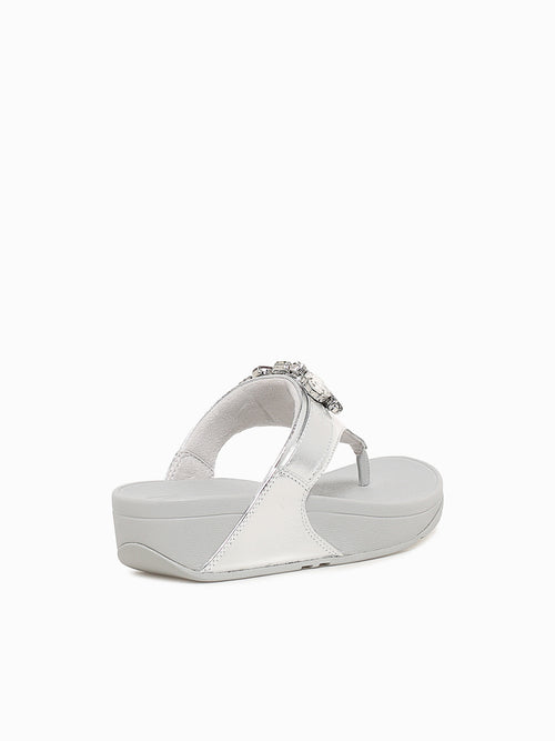 Lulu Jewel Silver Leather Silver / 5 / M