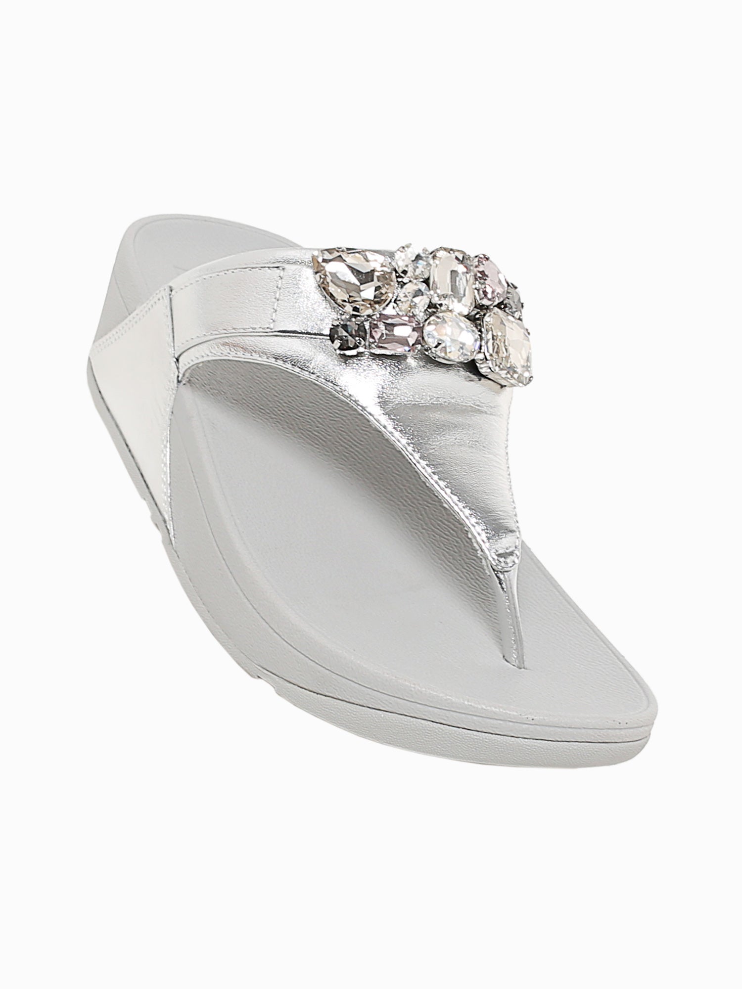 Lulu Jewel Silver Leather Silver / 5 / M