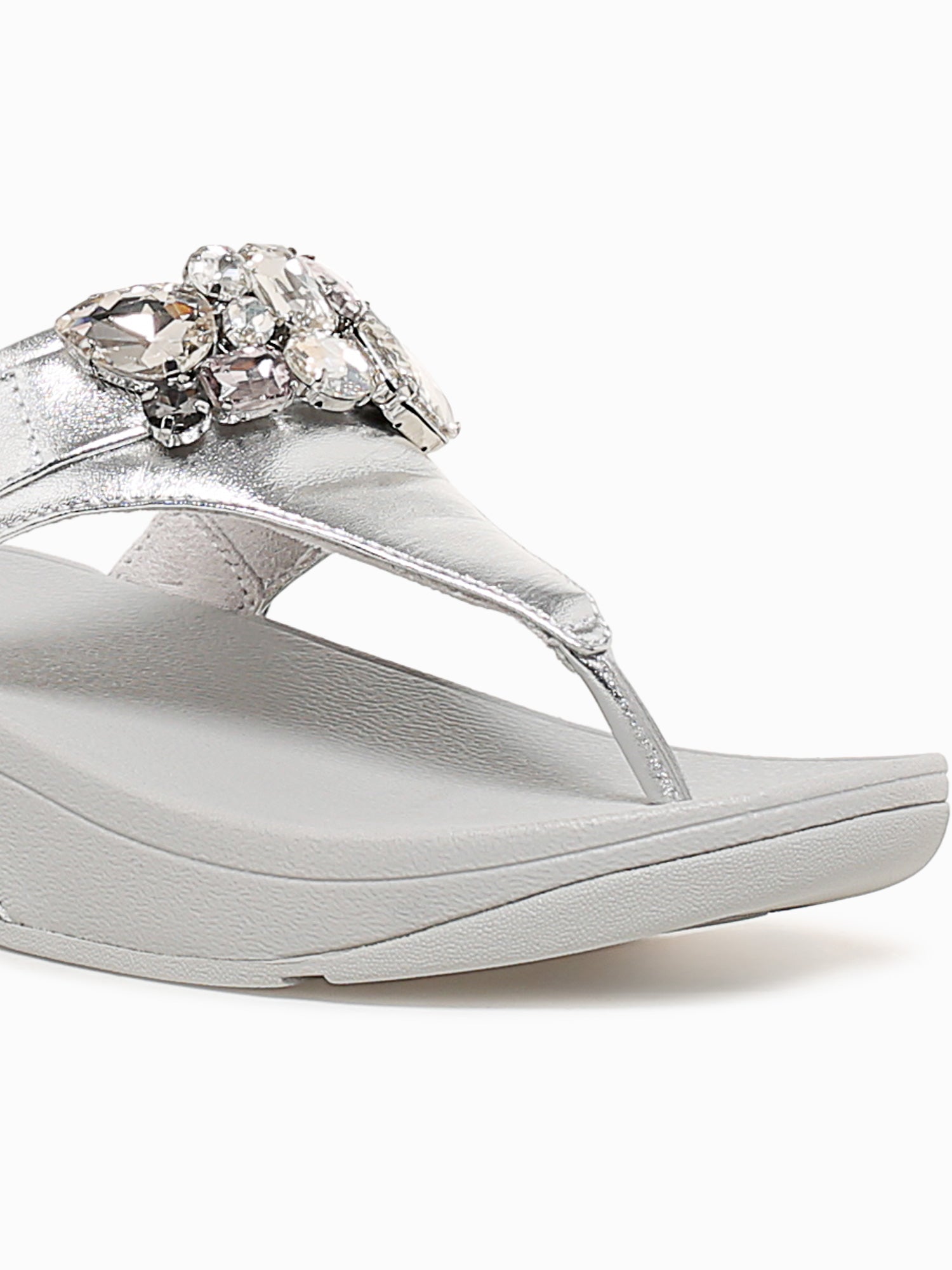 Lulu Jewel Silver Leather Silver / 5 / M
