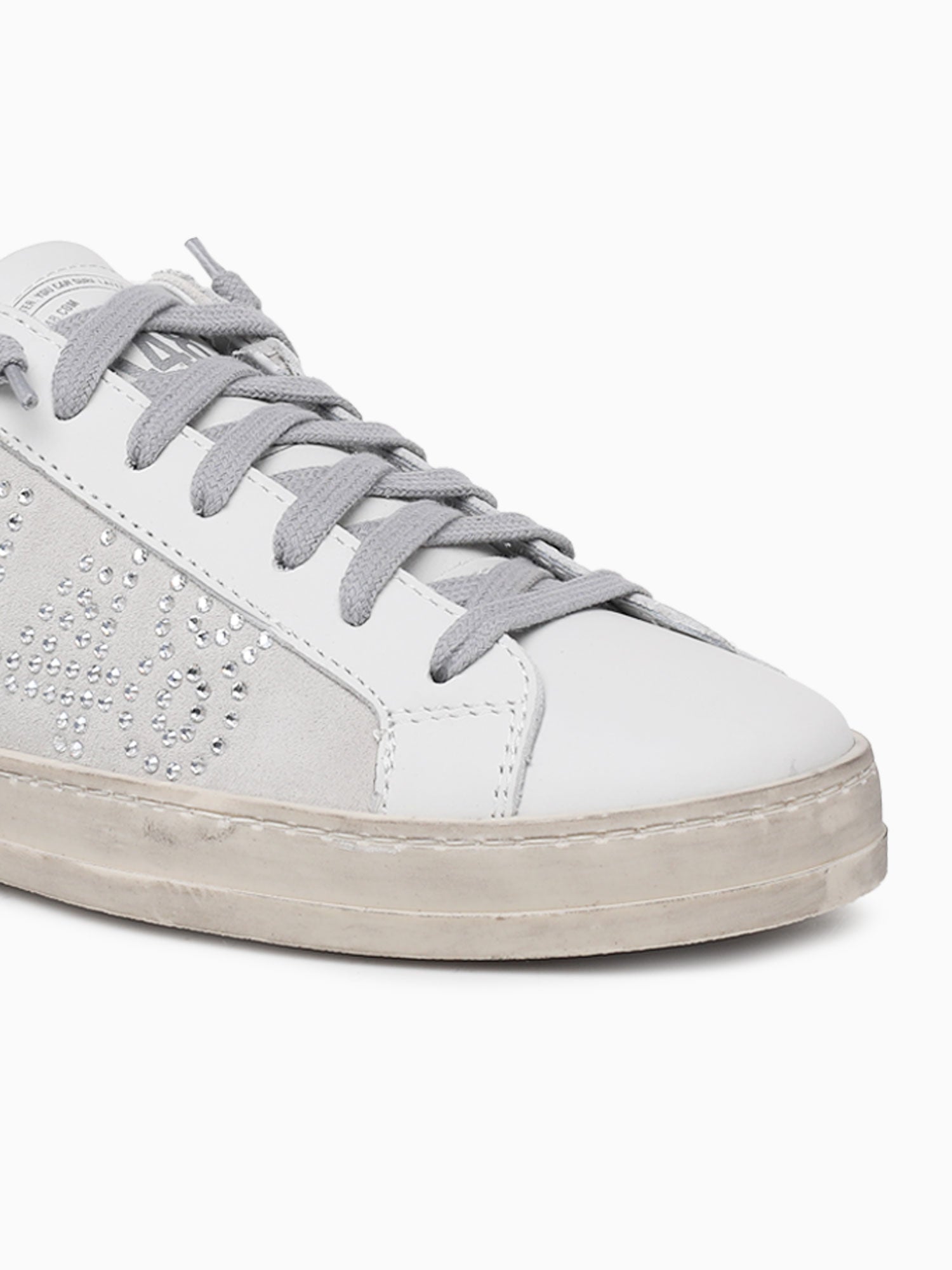 John White Silver leather Silver / 36 / M