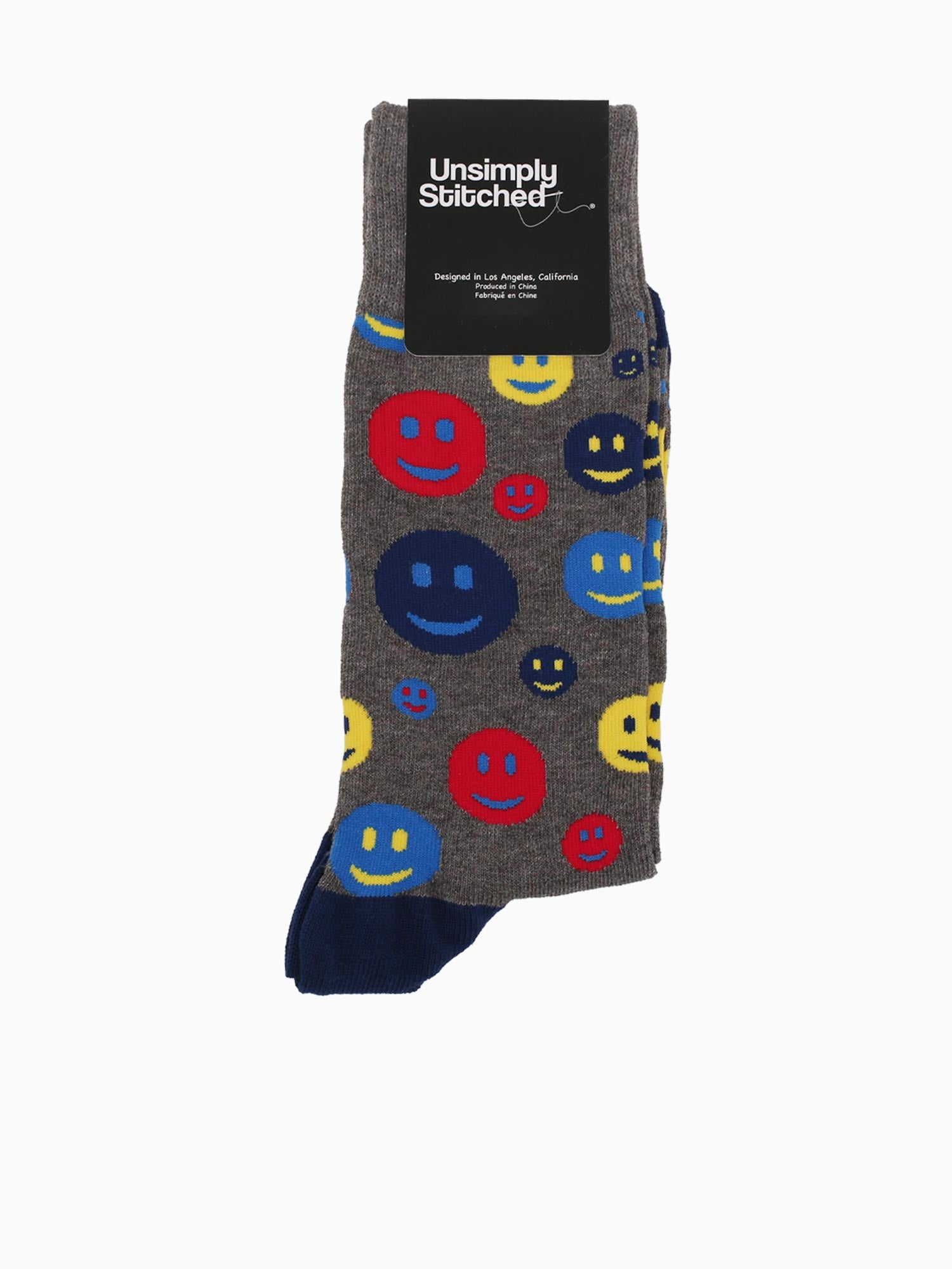 Happy Face Heather Grey Multi
