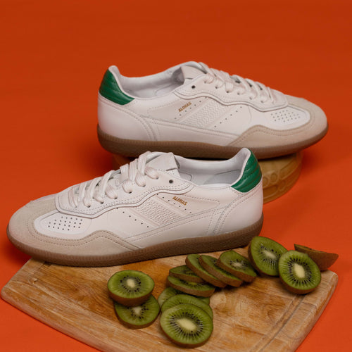 Tb.490 White Green leather