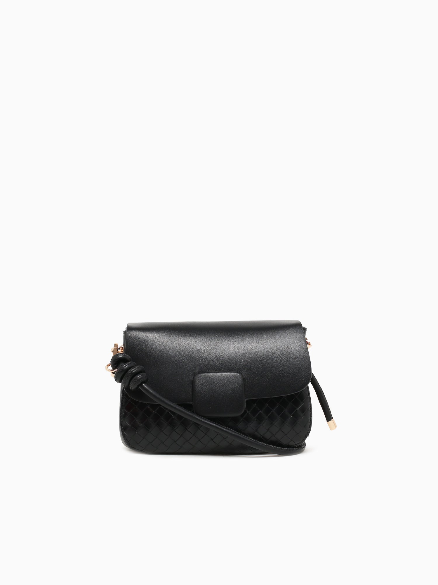 Elle Flap Crossbody Black Black