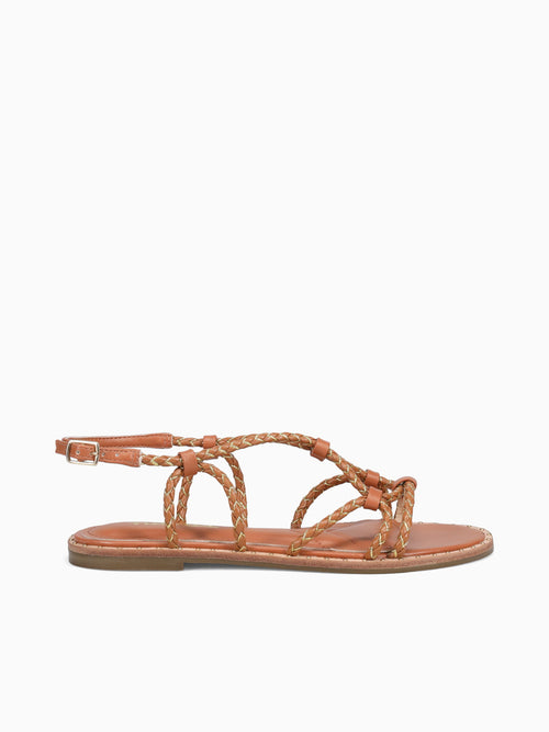 Anais Tan Gold woven Tan / 5 / M
