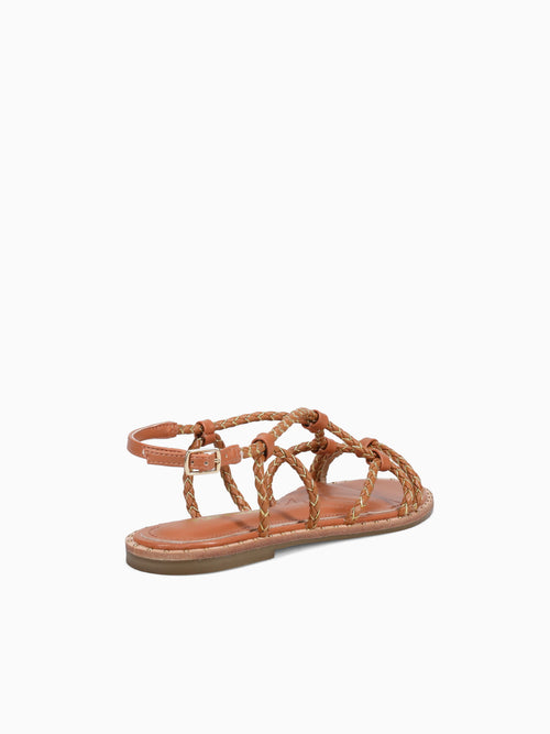 Anais Tan Gold woven Tan / 5 / M