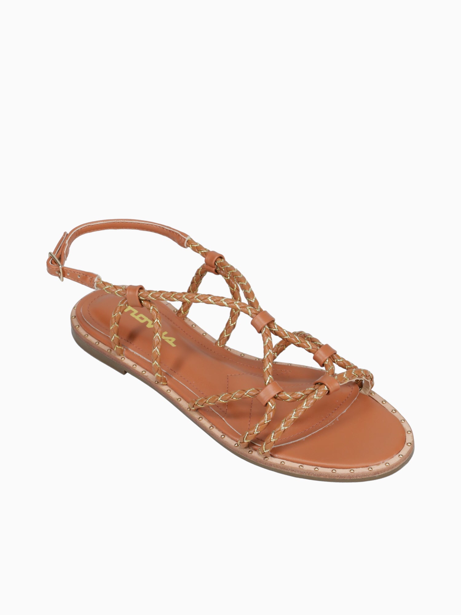 Anais Tan Gold woven Tan / 5 / M