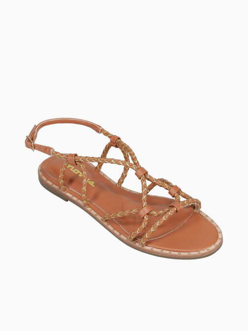 Anais Tan Gold woven Tan / 5 / M