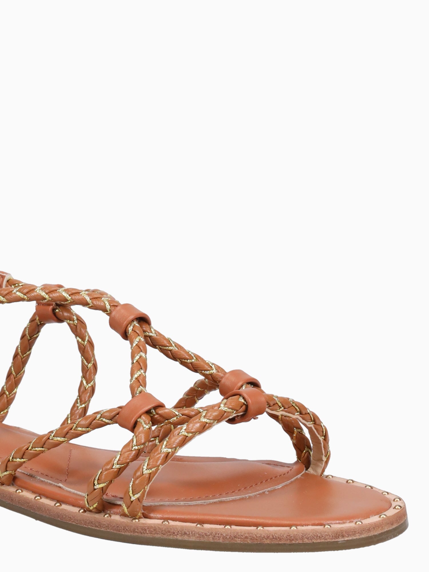 Anais Tan Gold woven Tan / 5 / M
