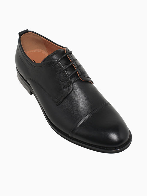 Cillian Black Soft Tumbled Leather Black / 7 / M