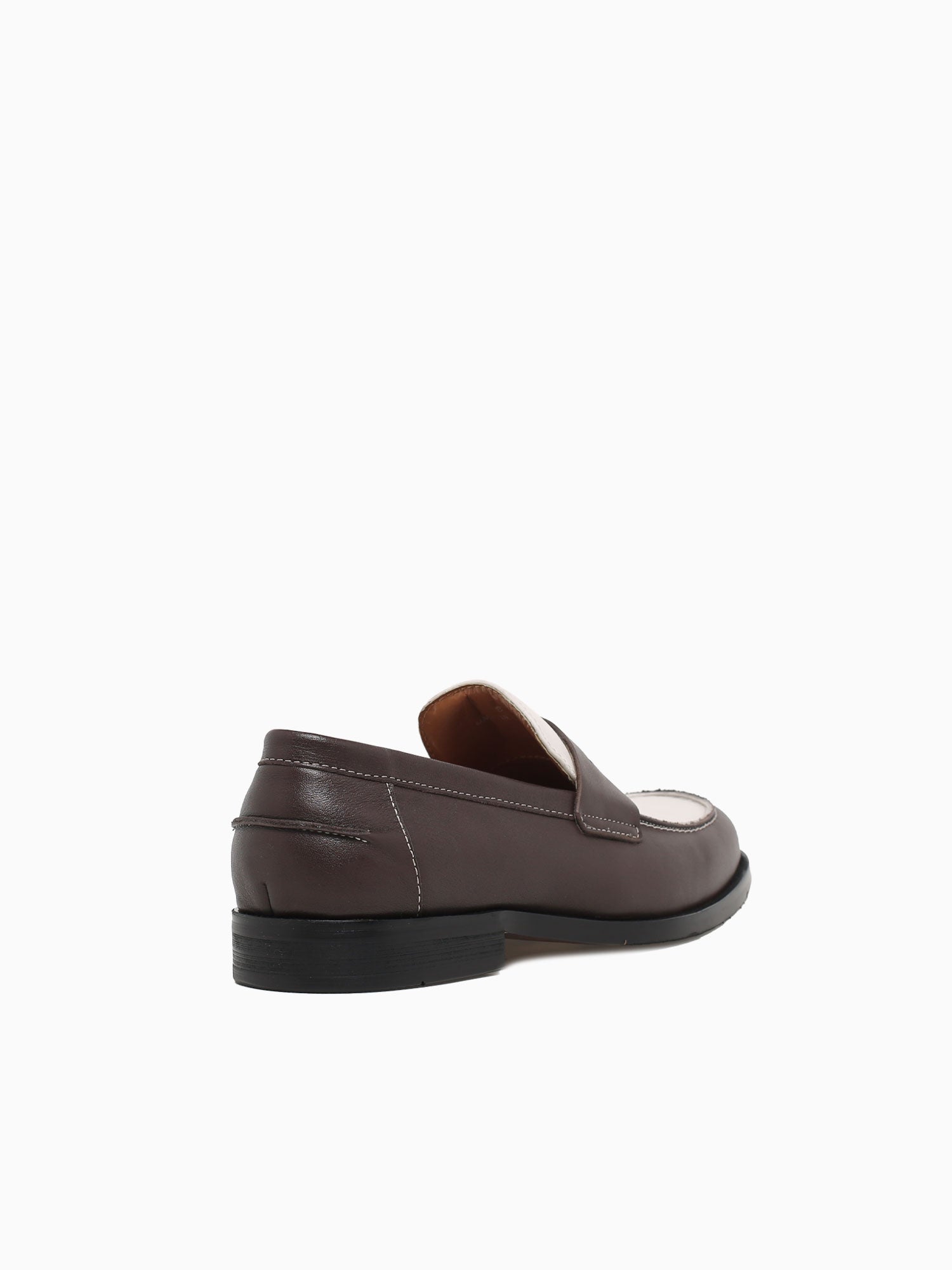 Brendan Brown White calf leather Brown / 7 / M