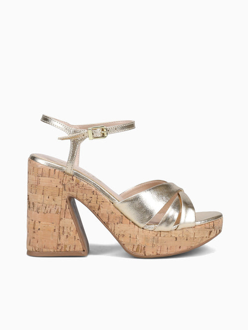 Ilse Champagne Crystal Leather Champagne / 5 / M