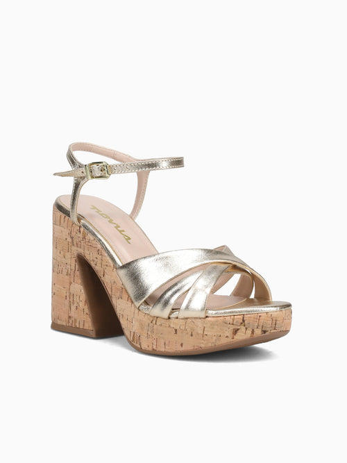 Ilse Champagne Crystal Leather Champagne / 5 / M