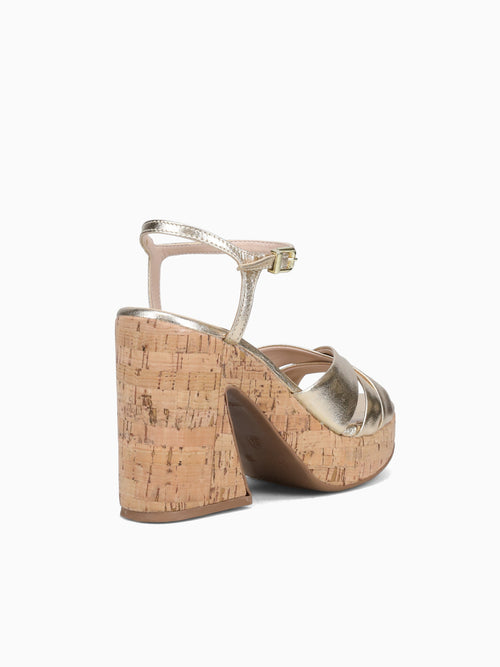 Ilse Champagne Crystal Leather Champagne / 5 / M