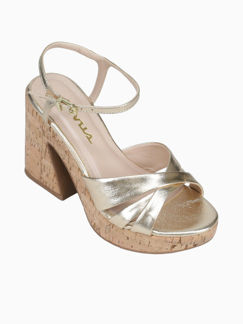 Ilse Champagne Crystal Leather Champagne / 5 / M
