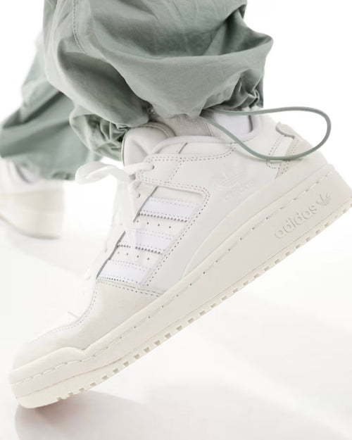 Forum Low White Grey leather