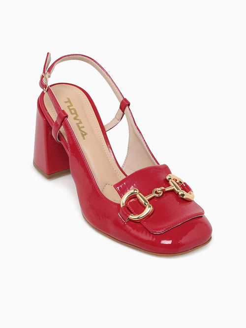 Hamia Red Glossy Patent Red / 5 / M