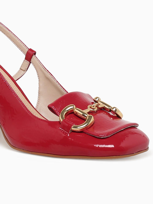 Hamia Red Glossy Patent Red / 5 / M