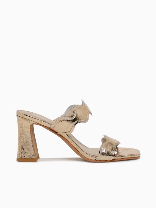 Ilva Mid Gold Distressed Leather Gold / 6 / M