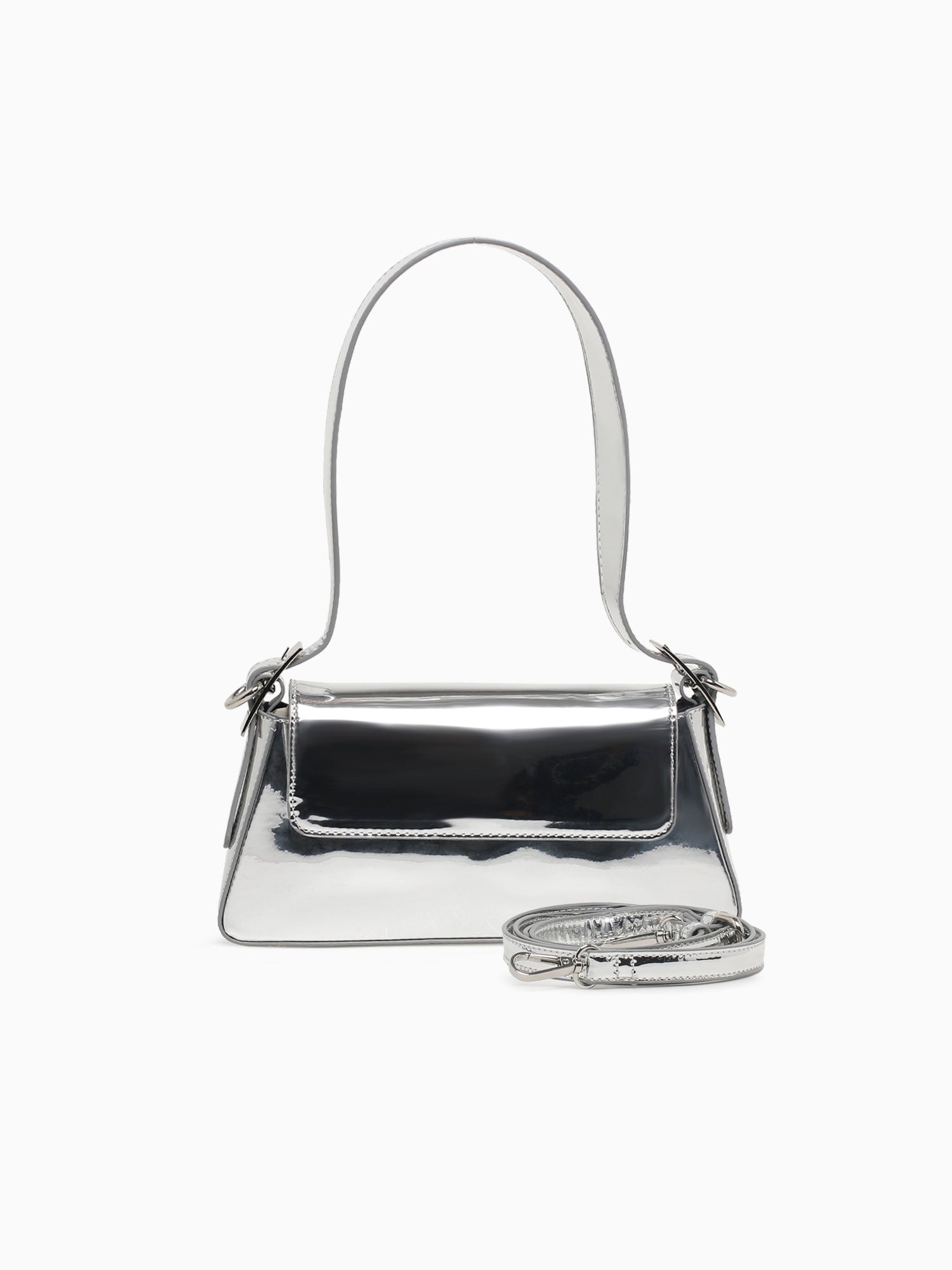 Donna Shoulder Bag Silver Silver