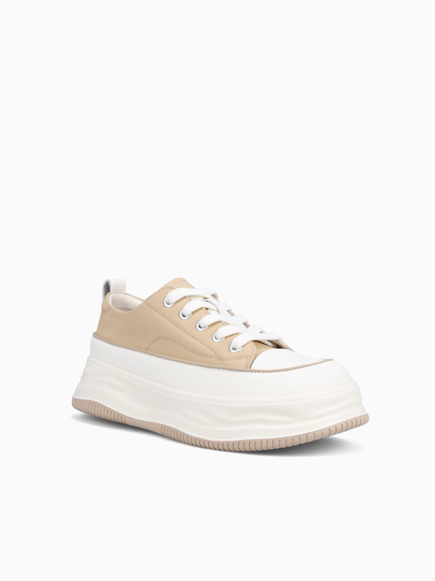 Eisen Beige Leather Beige / 5 / M