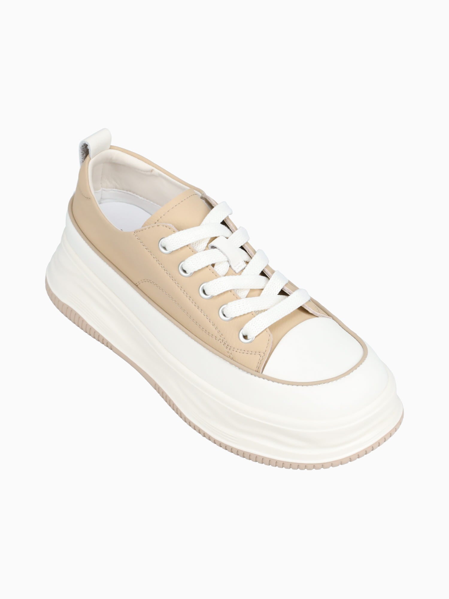 Eisen Beige Leather Beige / 5 / M