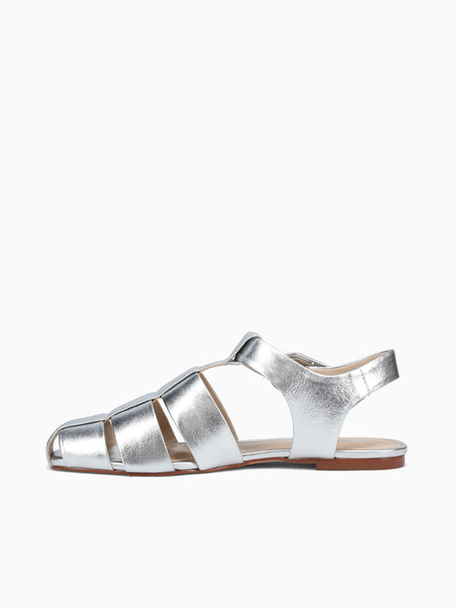 Chiara Silver Leather Silver / 5 / M