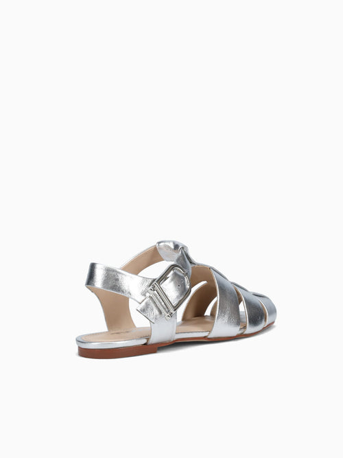 Chiara Silver Leather Silver / 5 / M