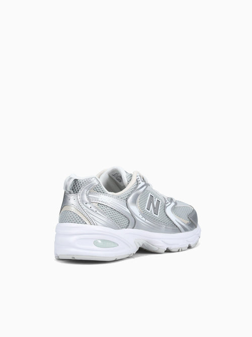 530 Silver Metallic Leather Silver / 4 / M