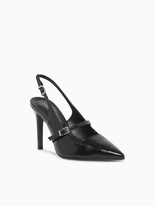 Pura Black Crinkle Leather Black / 5 / M