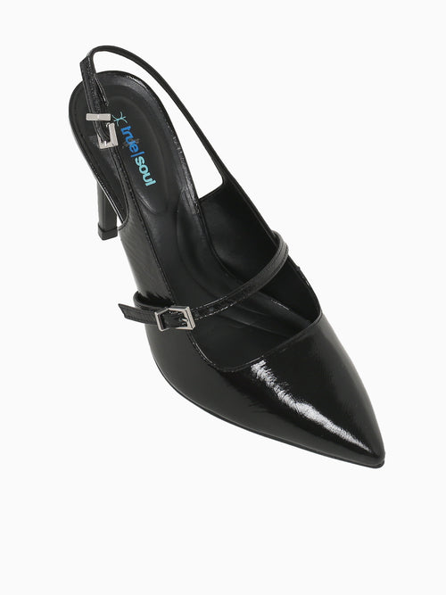 Pura Black Crinkle Leather Black / 5 / M
