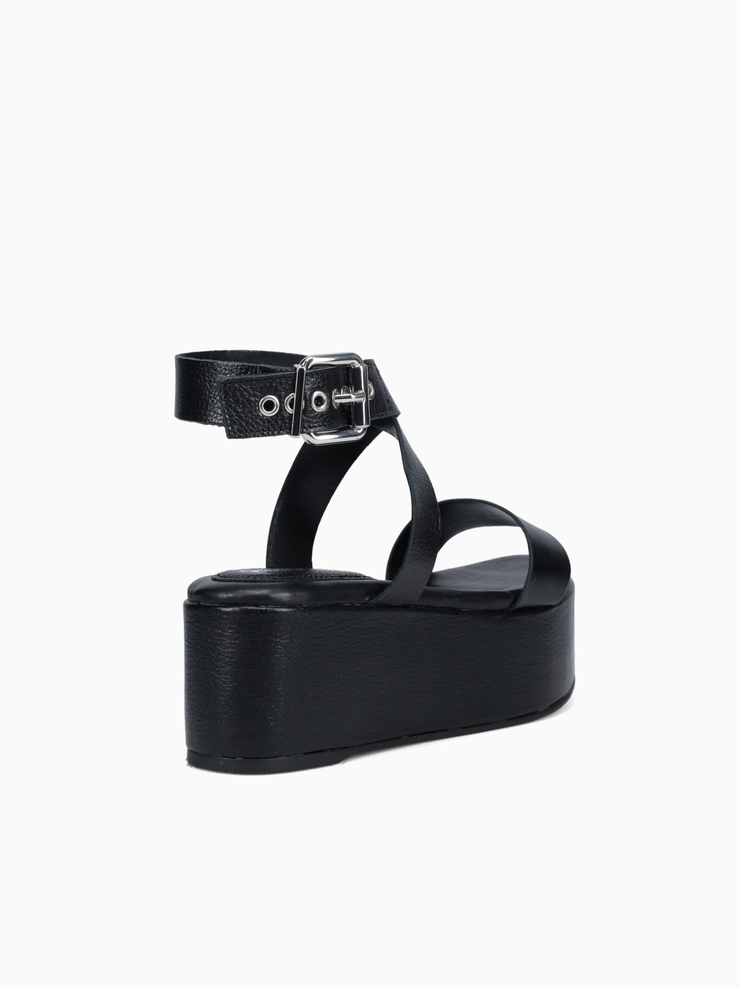 Linda Lu Black Floter Leather Black / 5 / M