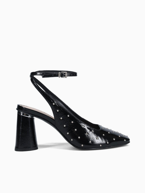 Ruby Black Crinkle Leather Black / 5 / M