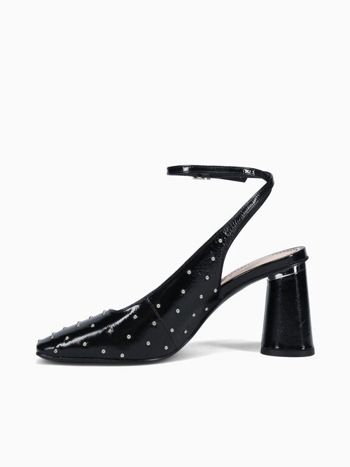 Ruby Black Crinkle Leather Black / 5 / M