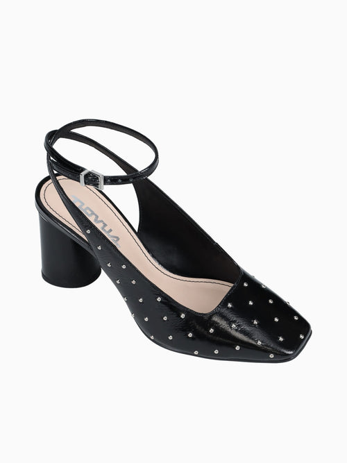 Ruby Black Crinkle Leather Black / 5 / M
