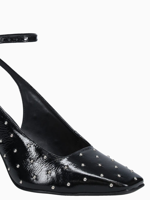 Ruby Black Crinkle Leather Black / 5 / M