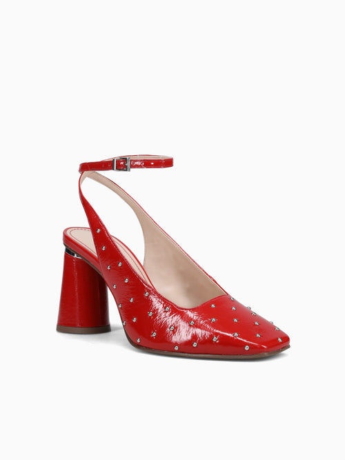Ruby Rubi Crinkle Leather Red / 5 / M