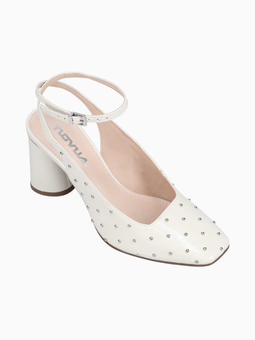 Ruby Off White Crinkle Leather Off White / 5 / M