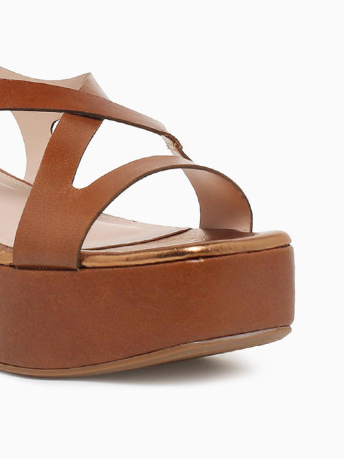 Alba Ocre Bronze leather Tan / 5 / M