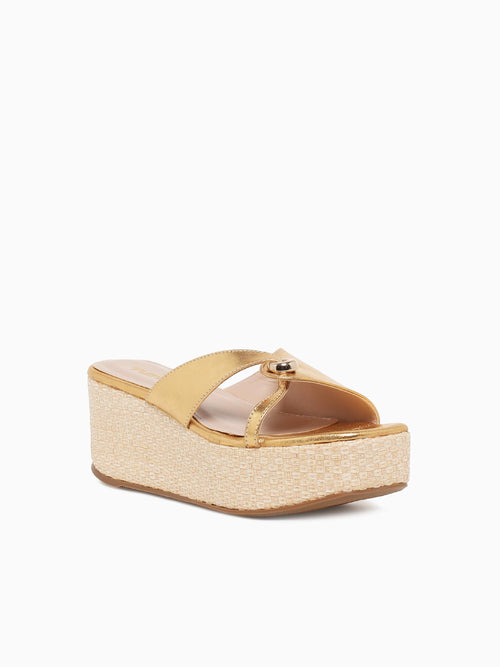 Olivia Ouro Metal Leather Gold / 5 / M