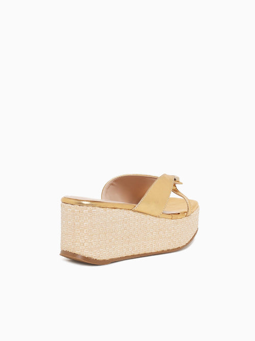 Olivia Ouro Metal Leather Gold / 5 / M