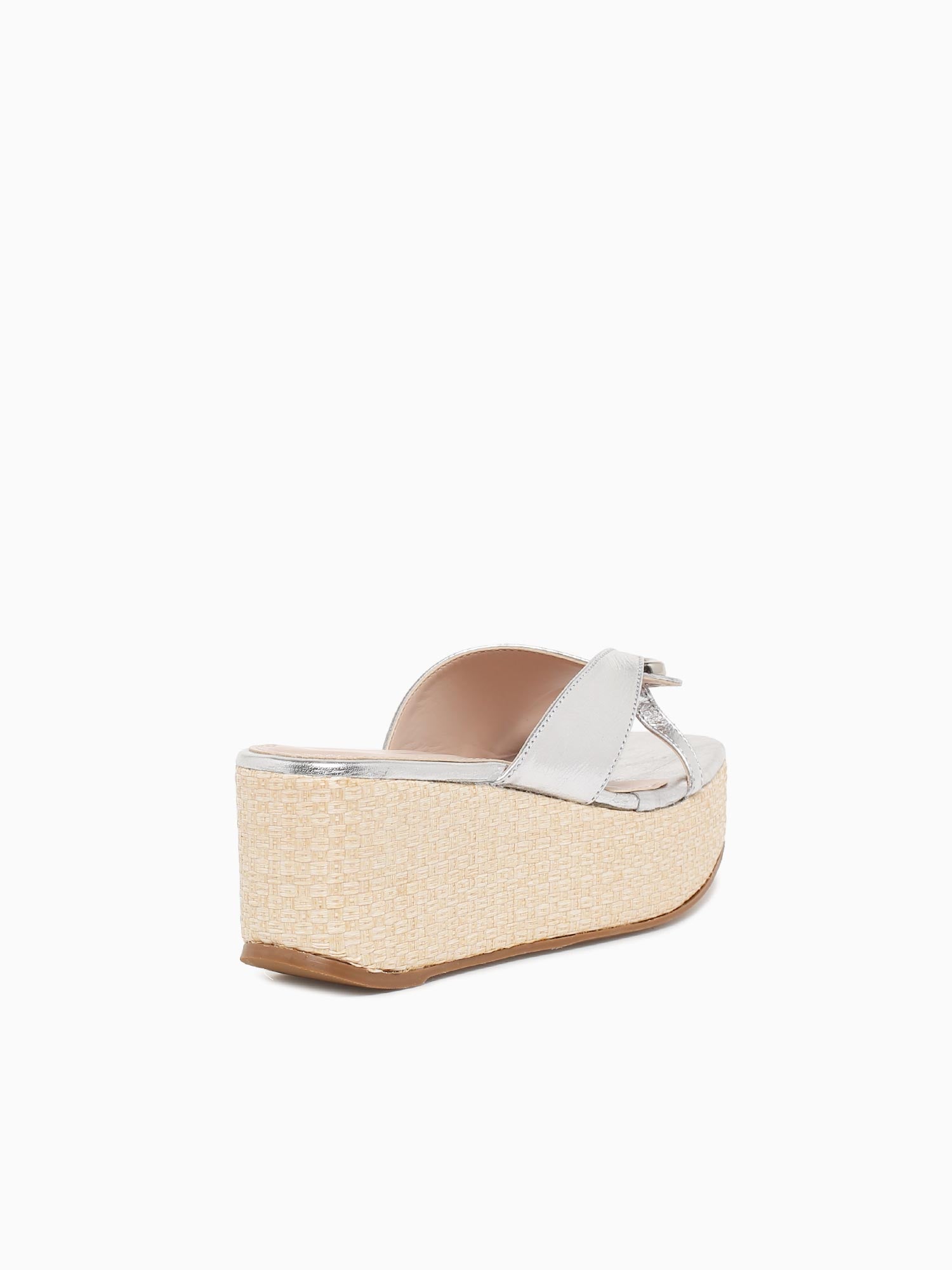 Olivia Silver Metal Leather Silver / 5 / M